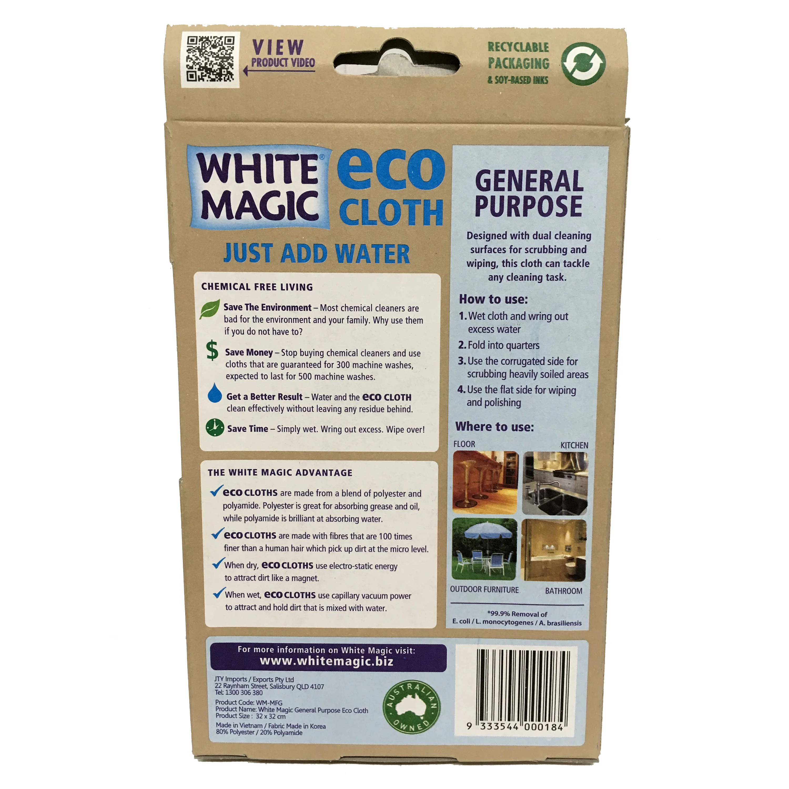 White Magic General Purpose Eco Cloth each - Image 2