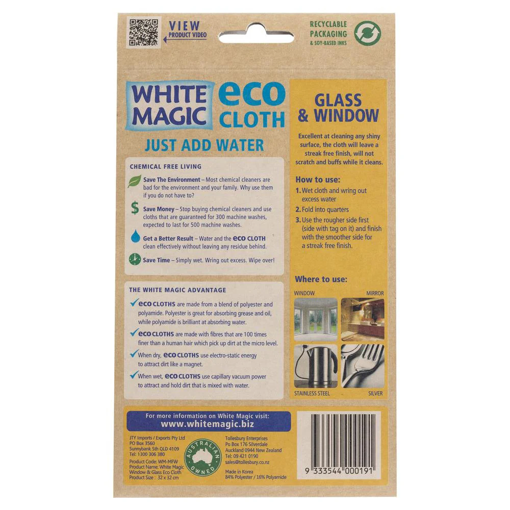 White Magic Glass and Window Eco Cloth each - Image 2