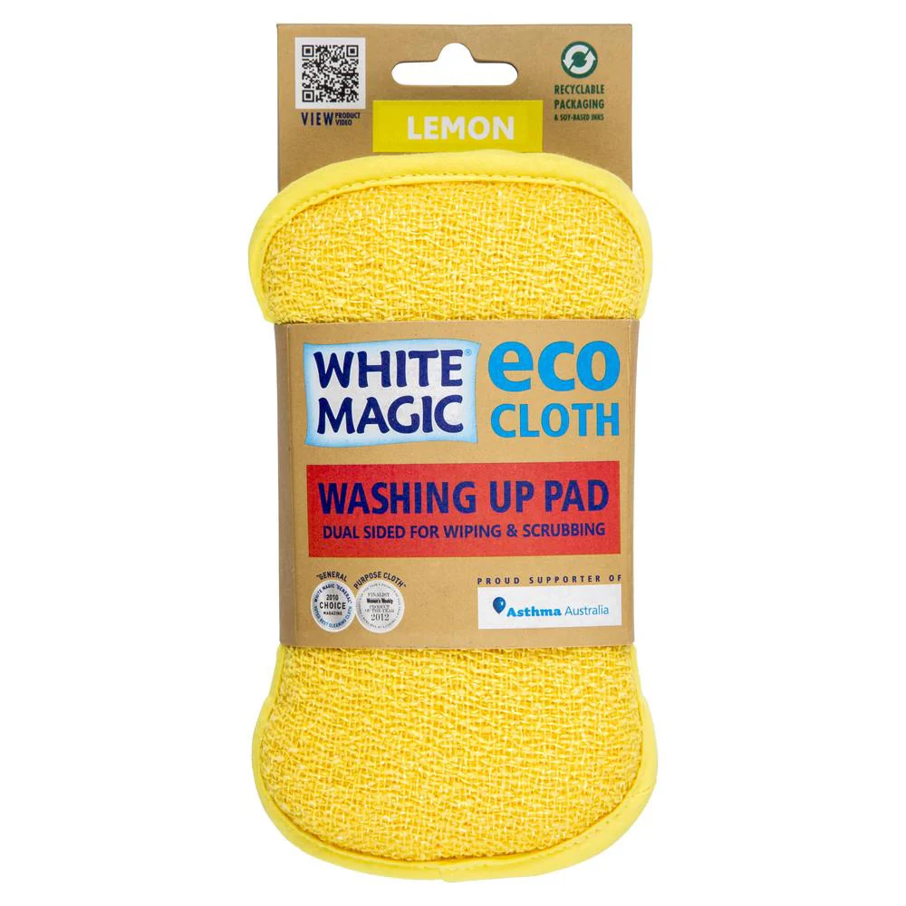White Magic Eco Cloth Yellow Washing Pad each - Image 2