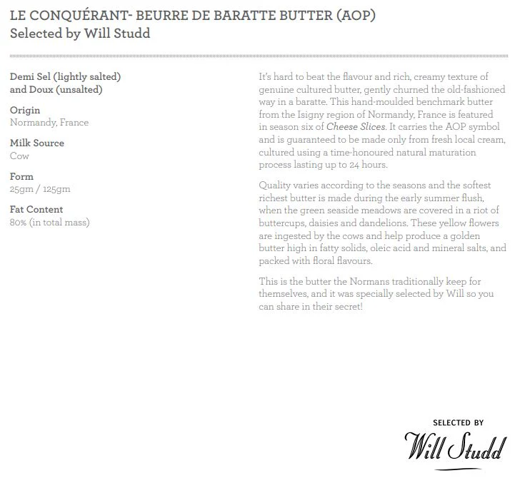 Le Conquerant Lightly Salted Butter 125g - Image 2
