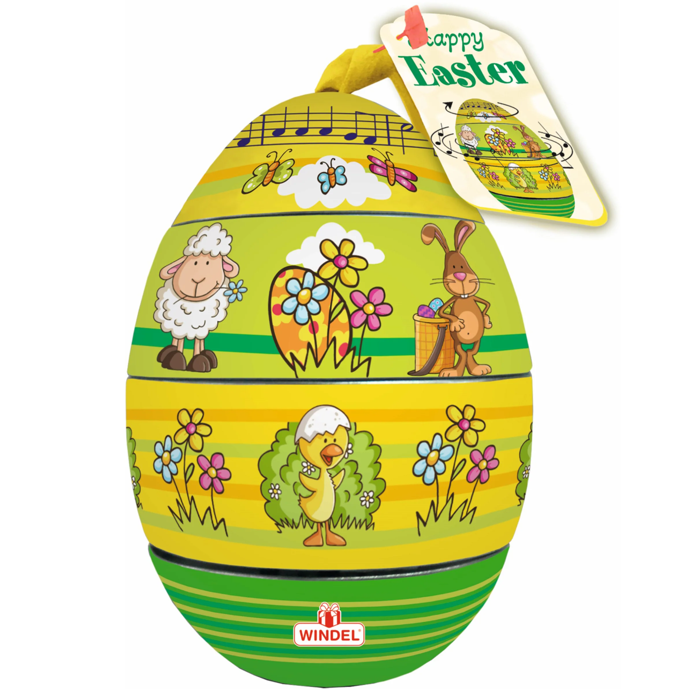 Windel Assorted Chocolates Music Egg Tin 150g
