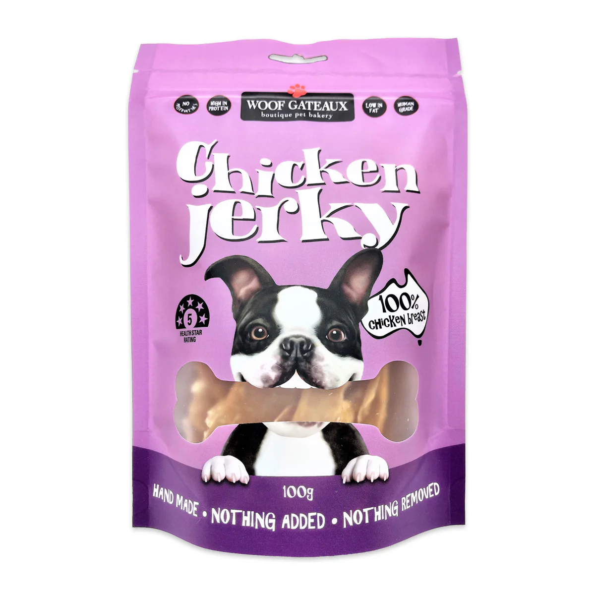 Woof Gateau Dog Treats Chicken Jerky 100g
