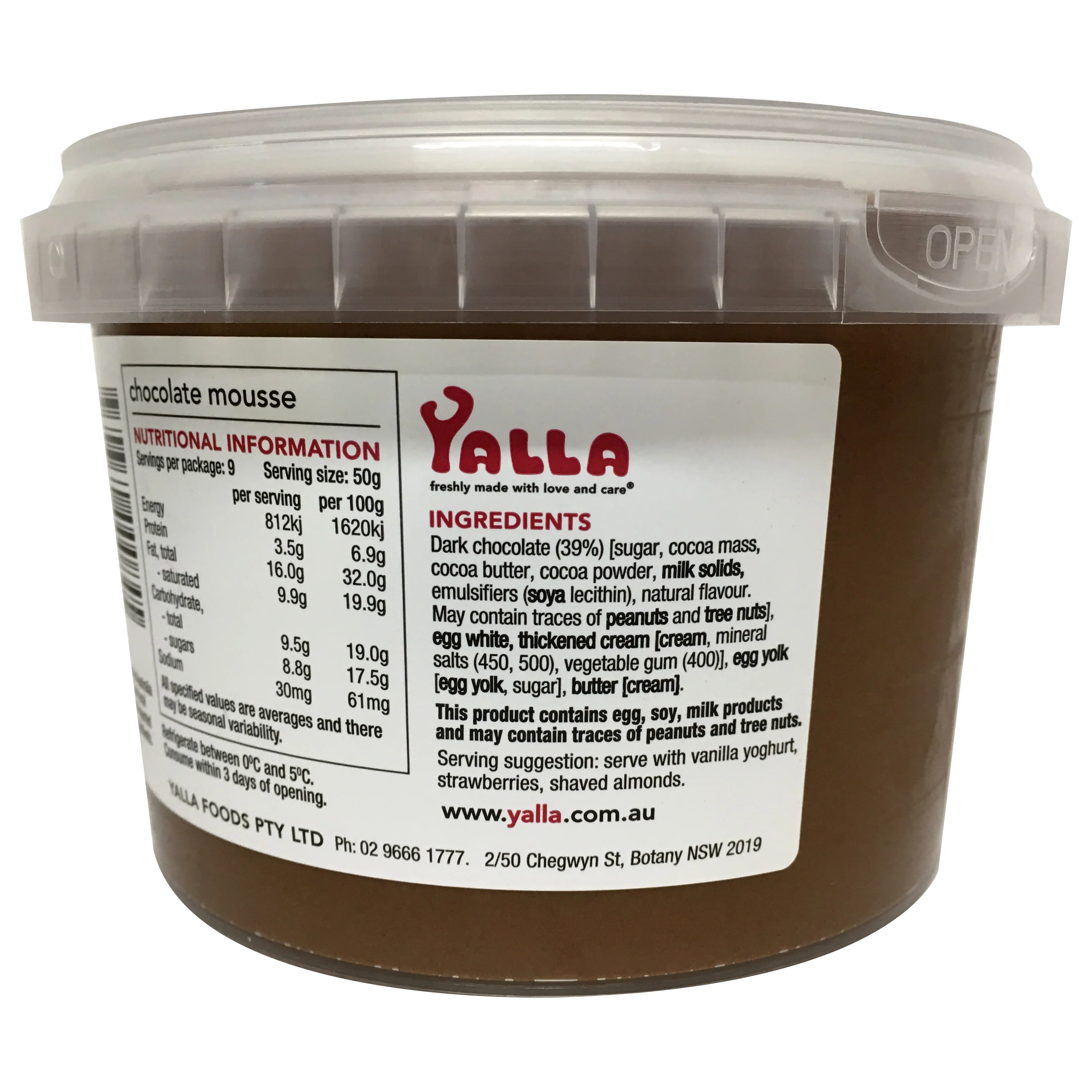 Yalla Chocolate Mousse Dark Chocolate 450g - Image 3