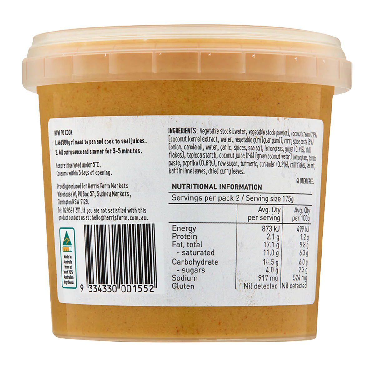 Harris Farm Red Curry Sauce 350g - Image 2