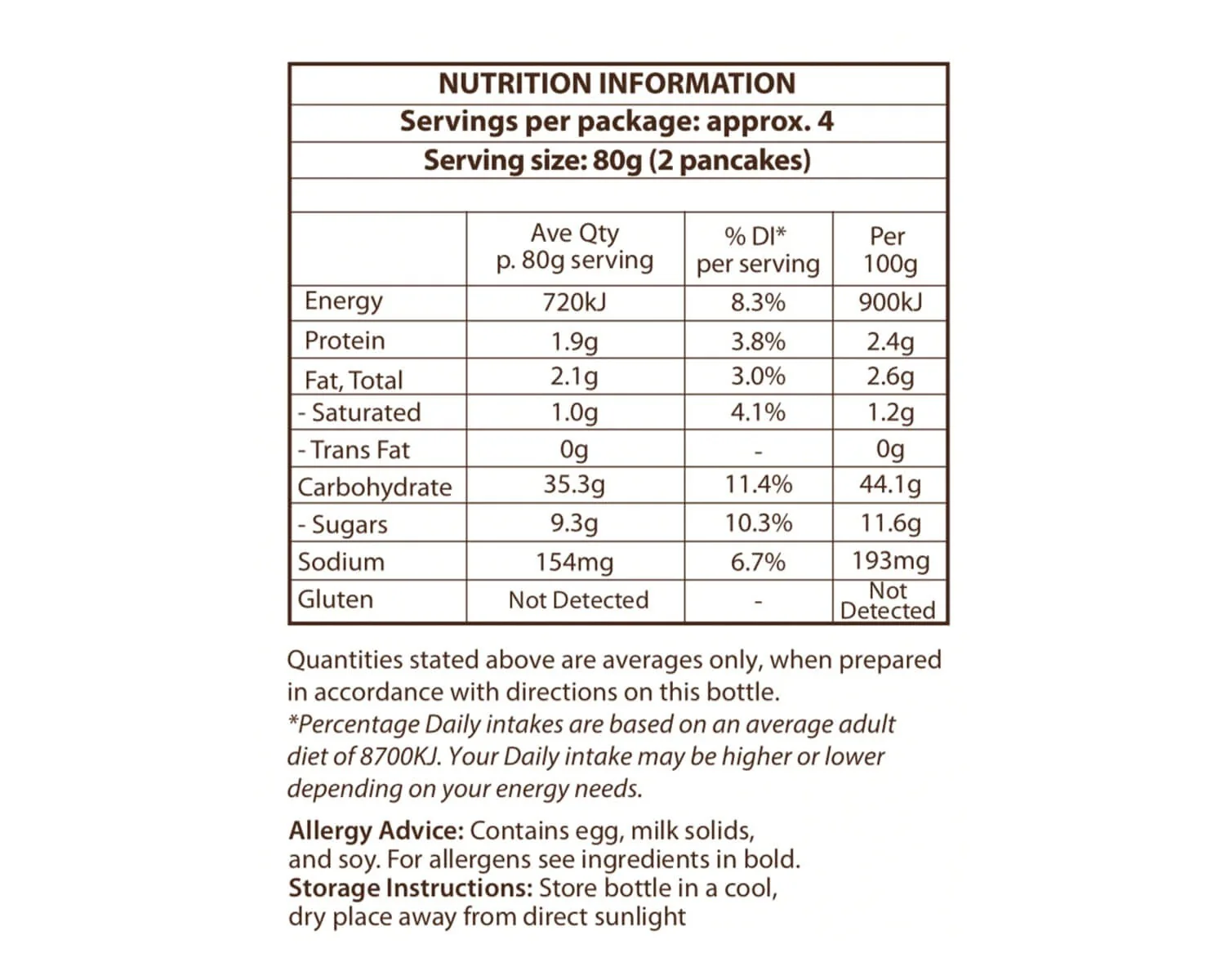 YesYouCan Choc Chip Pancake Mix 175g - Image 3