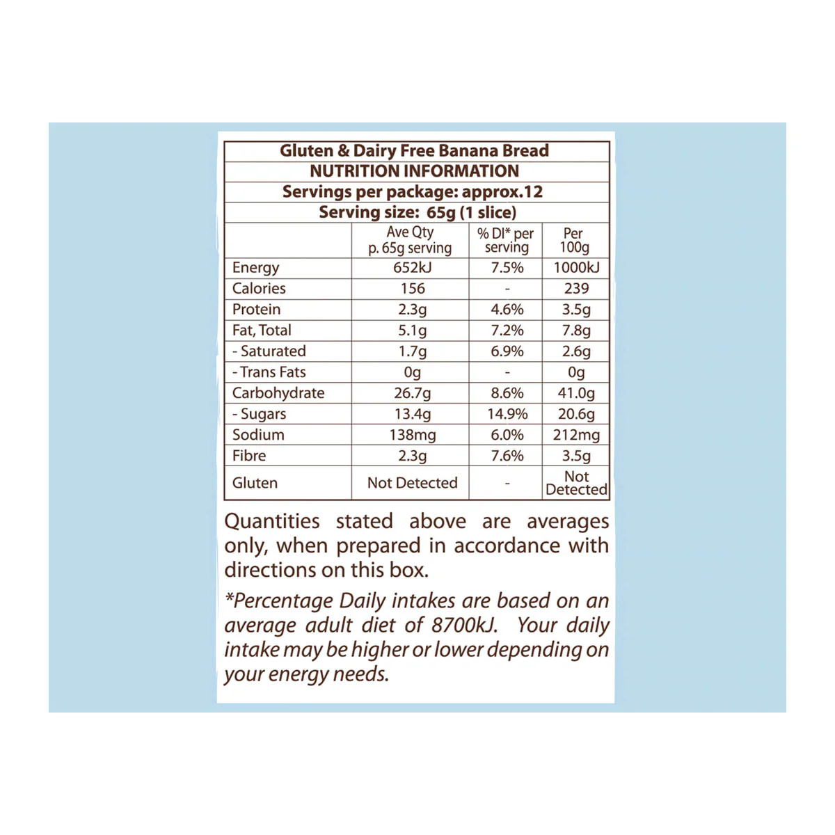 YesYouCan Banana Bread Mix 450g - Image 3