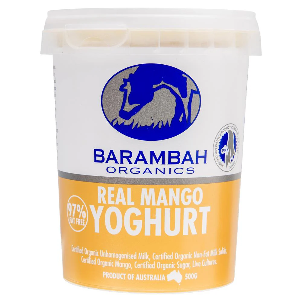 Barambah Organics - Yoghurt - Real Mango (500g) - Image 2