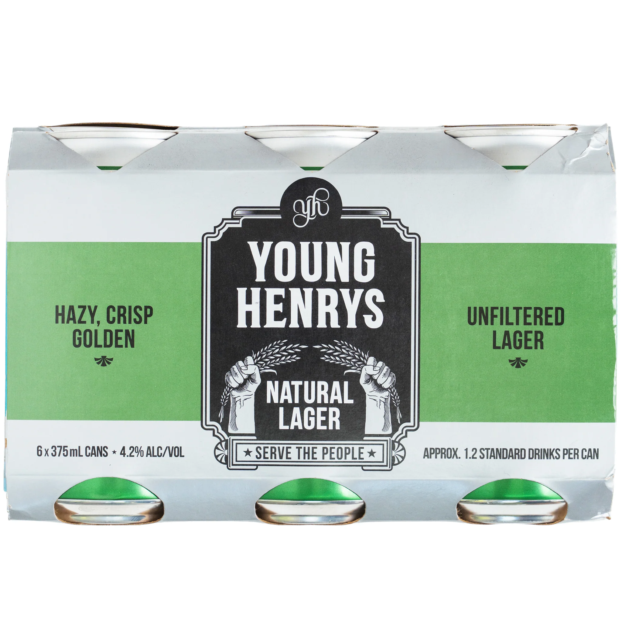 Young Henrys Natural Lager 6x375ml