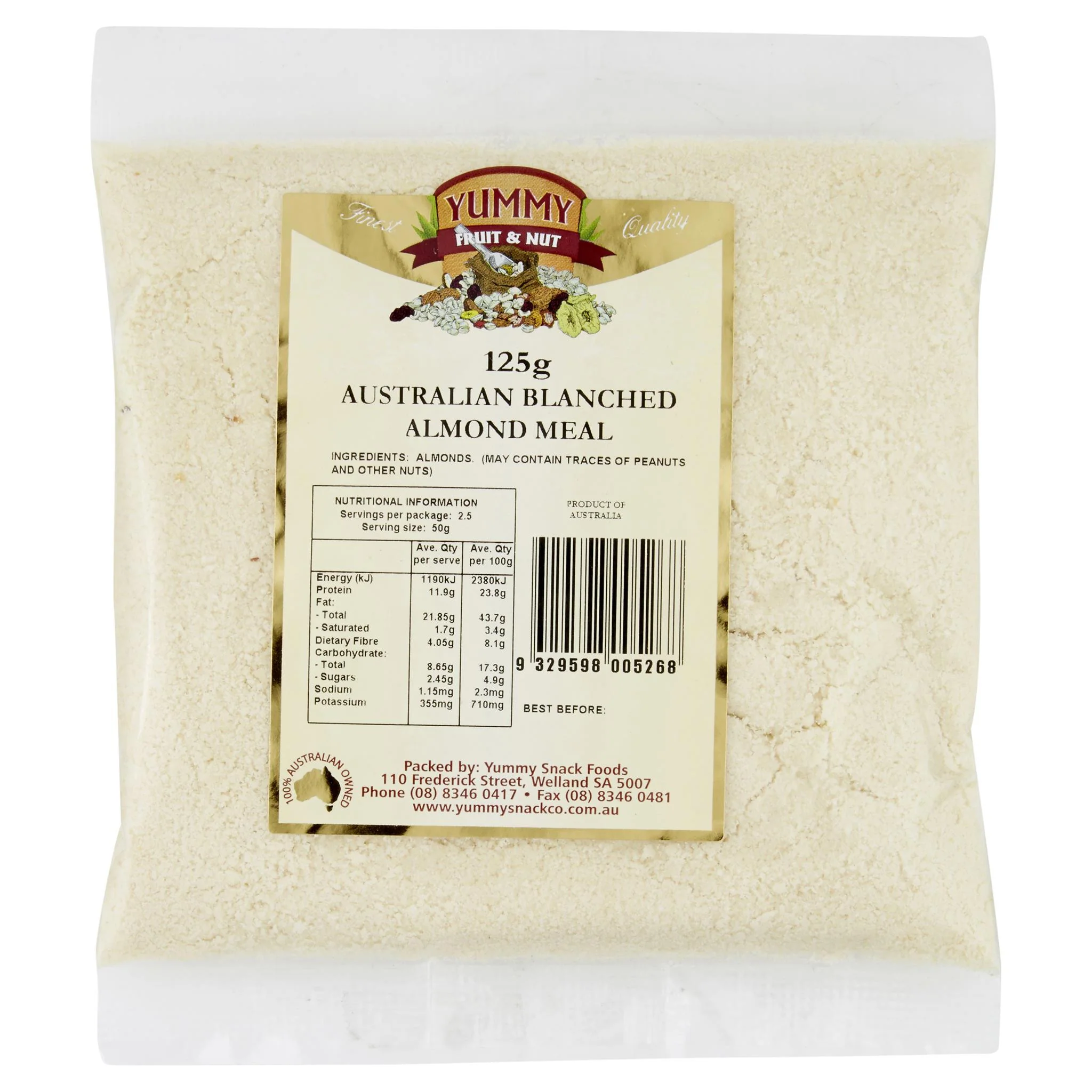 Yummy - Almonds Blanched Meal (125g)