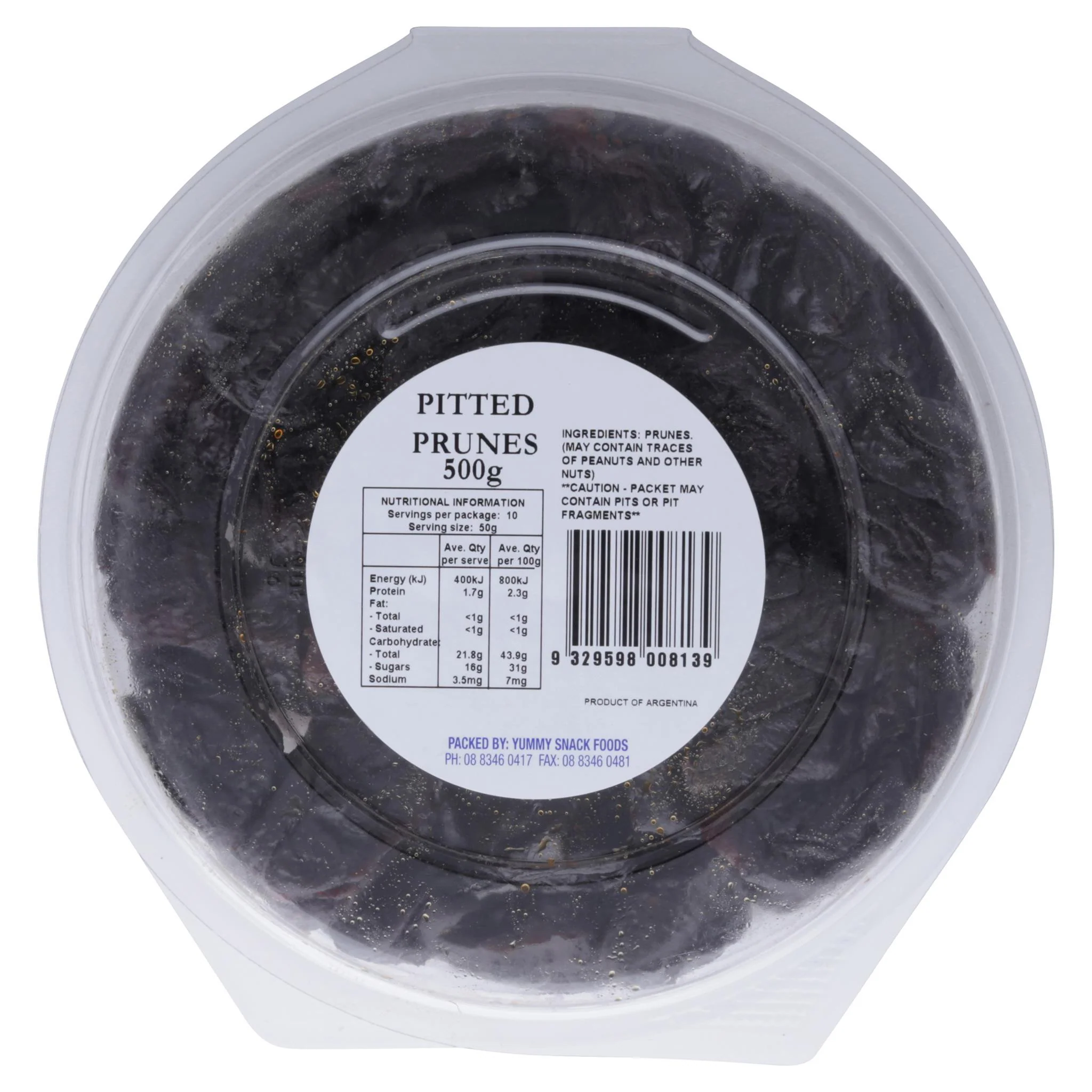 Yummy Prunes Pitted Tub 500g - Image 2