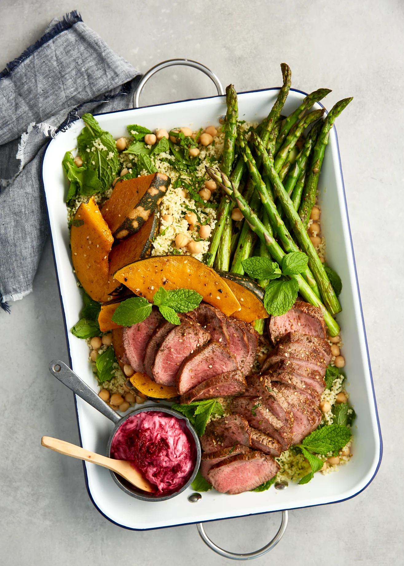 Zaatar Lamb Backstrap - with Beets and Cous Cous - Image 2