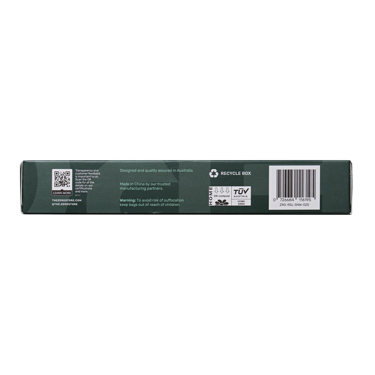 Zero Resealable Sandwich Bag x25 Pack - Image 4