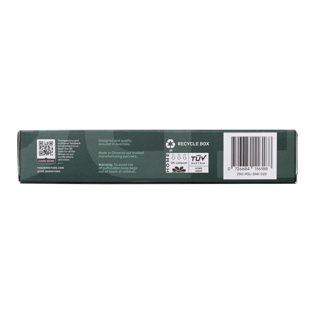 Zero Resealable Snack Bag x25 Pack - Image 3