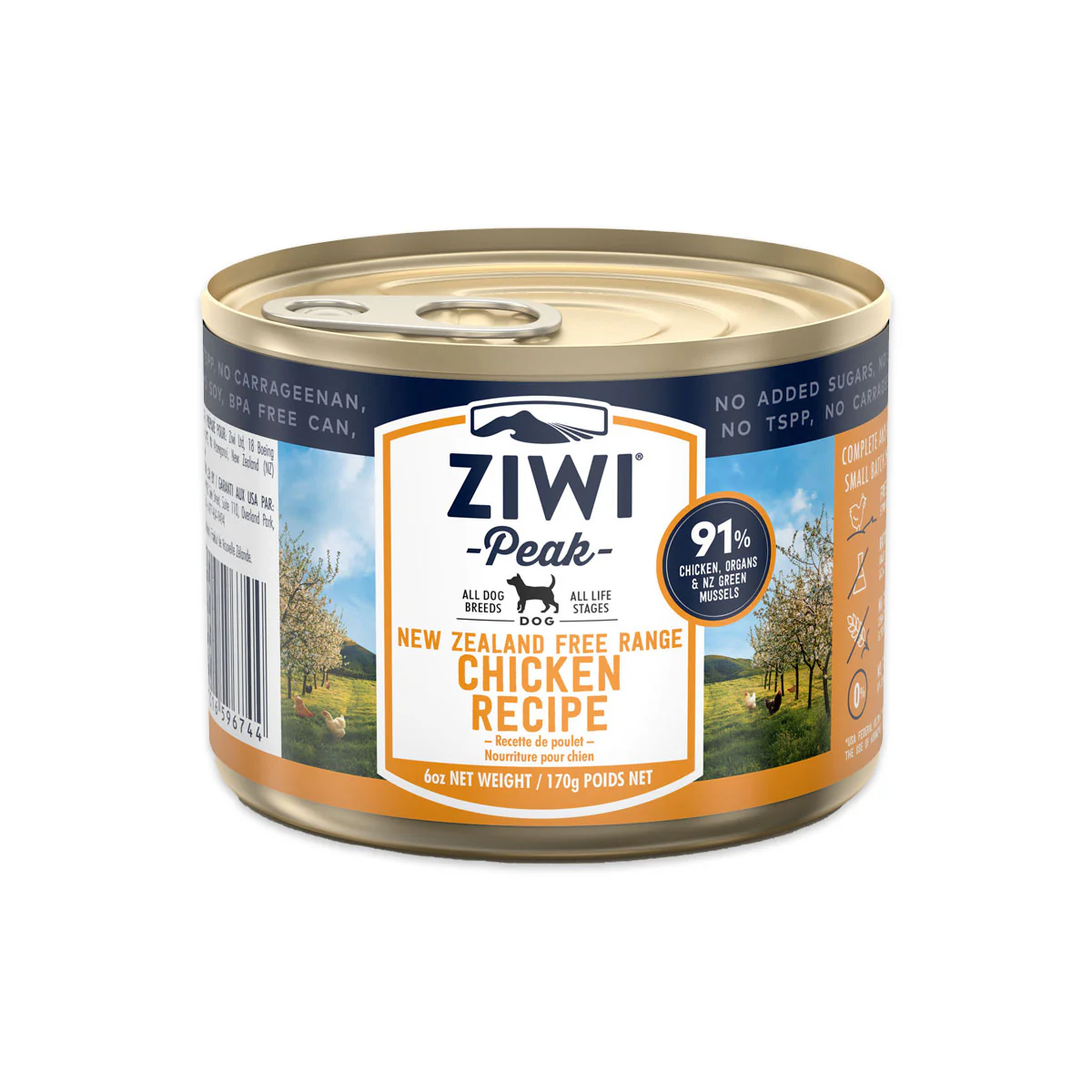 Ziwi Peak Dog Food Free Range Chicken Recipe 170g