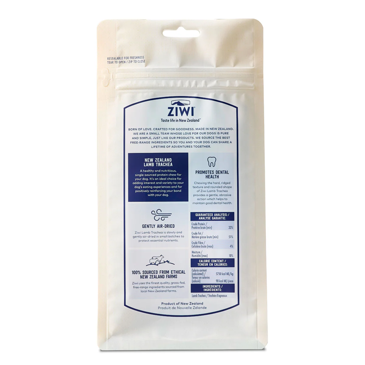 Ziwi Peak Lamb Trachea Chews 60g - Image 2